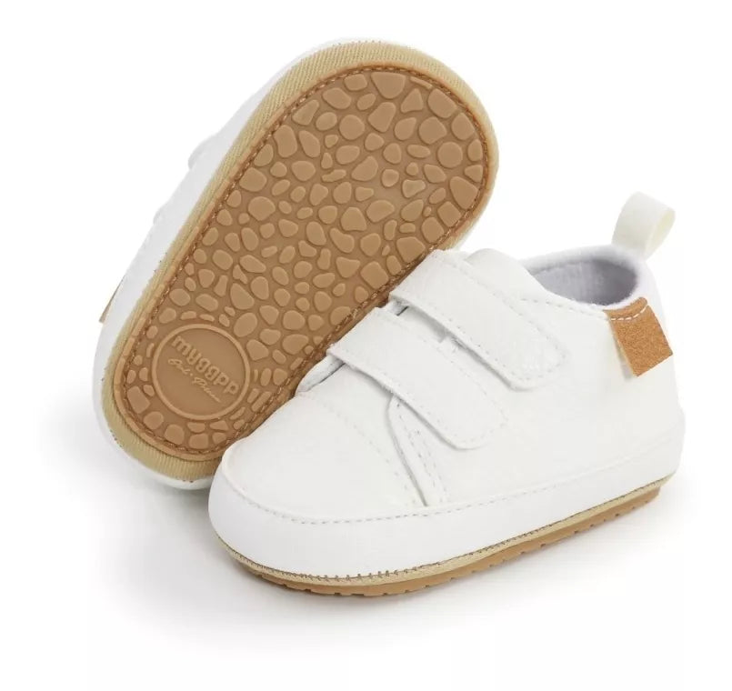 Zapatillas De Cuero Bebé Niño Niña