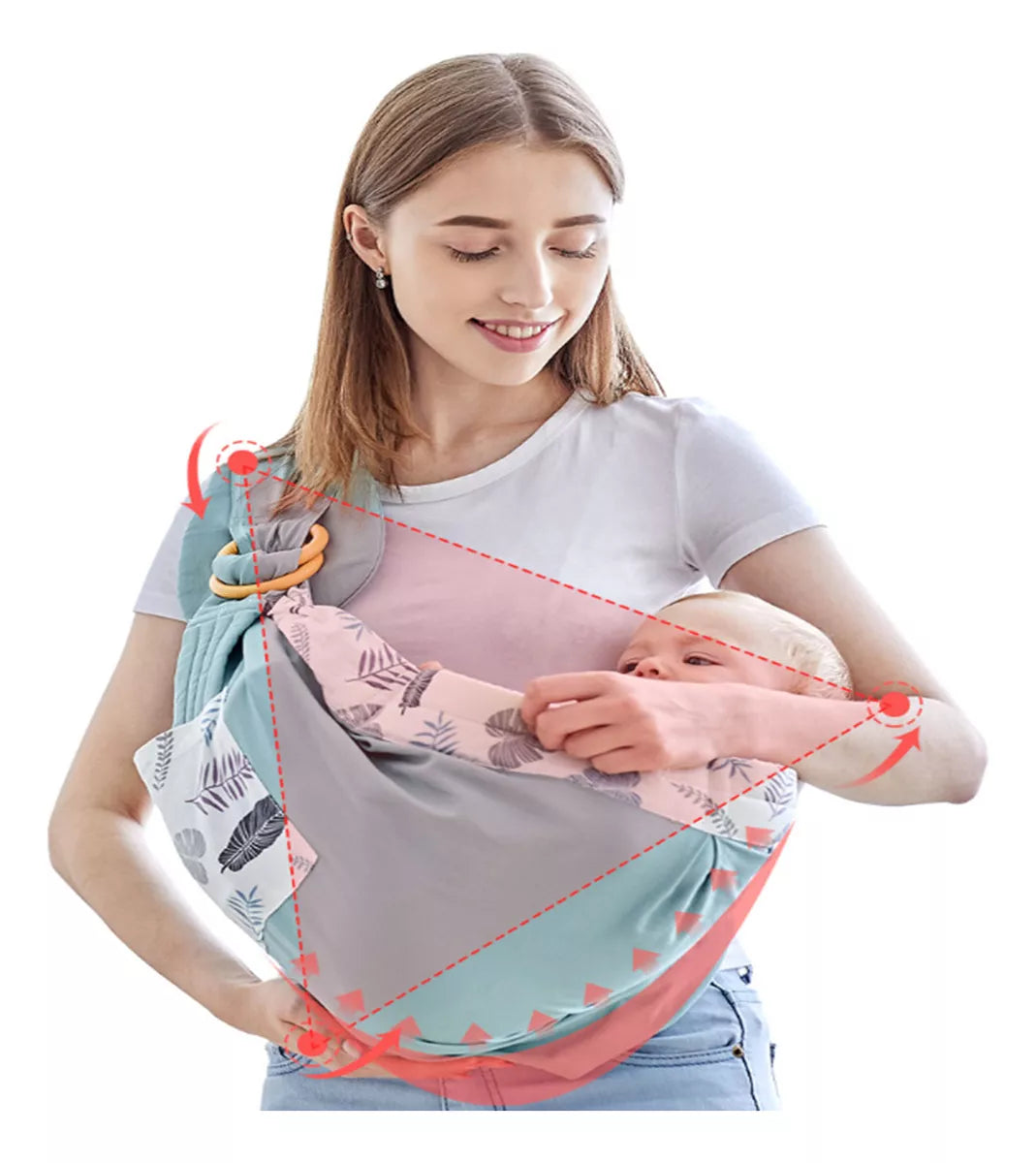 Portador De Bebé Ergonómico Ideal Para Amamentación