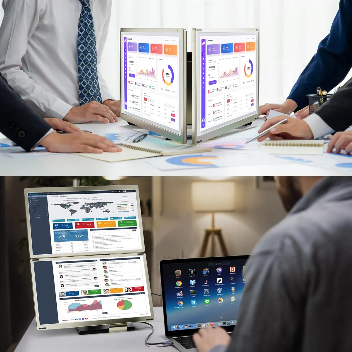 Extensor De Pantalla Para Portátil Domyfan 15.6 Pulgadas Fhd
