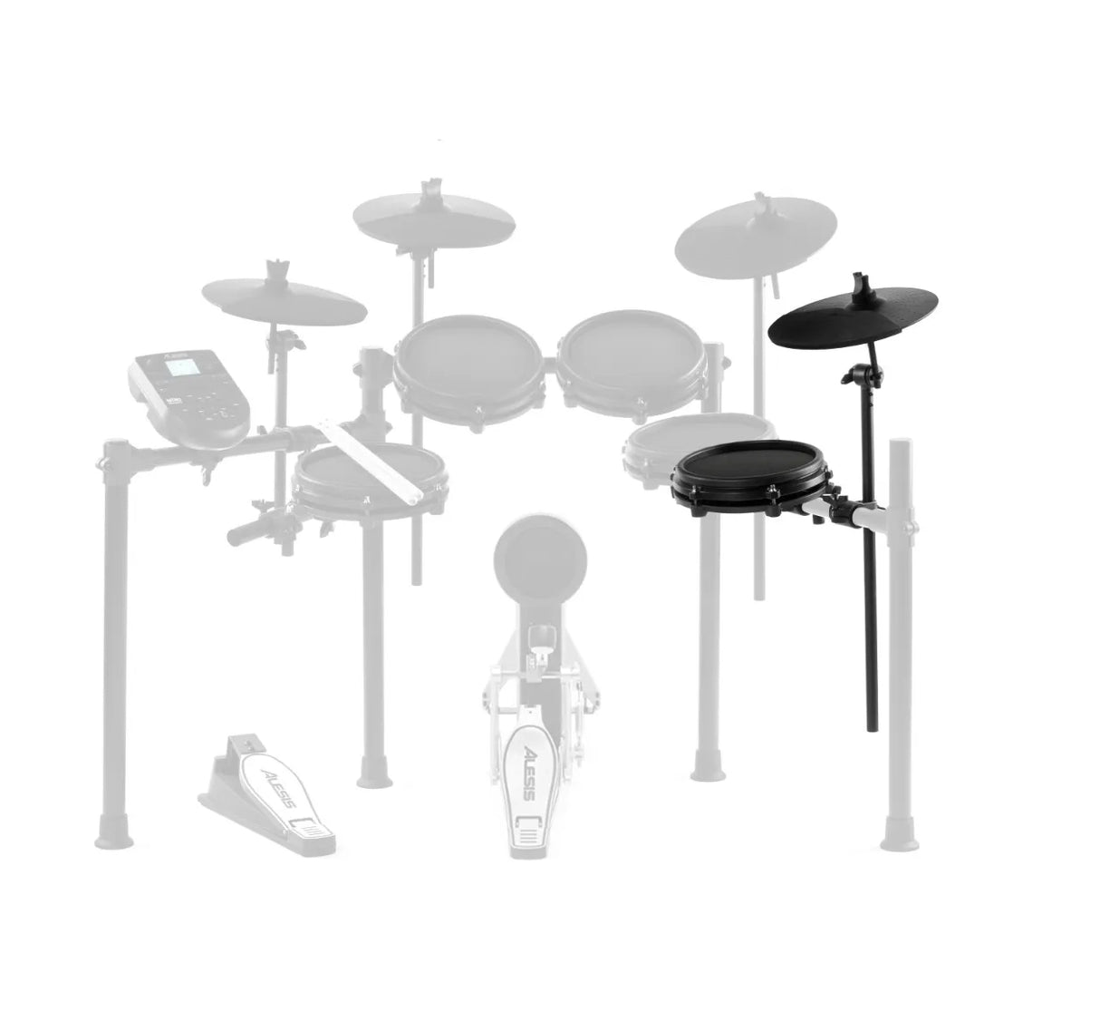 Set de batería Expansion Alesis Nitro Max con Mesh Tom Pad y 10 platillos