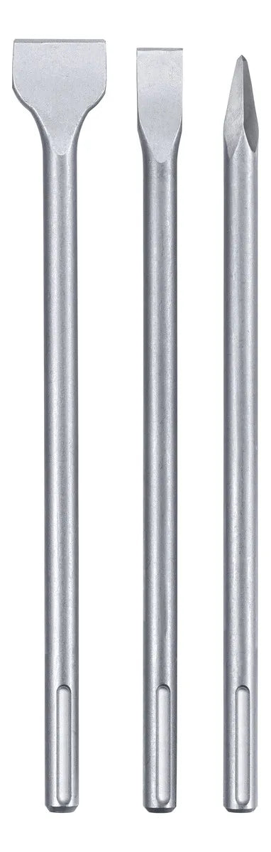 Set Kit De Cinceles Juego 3 Pz Sds Max Cincel Y Punta 400mm