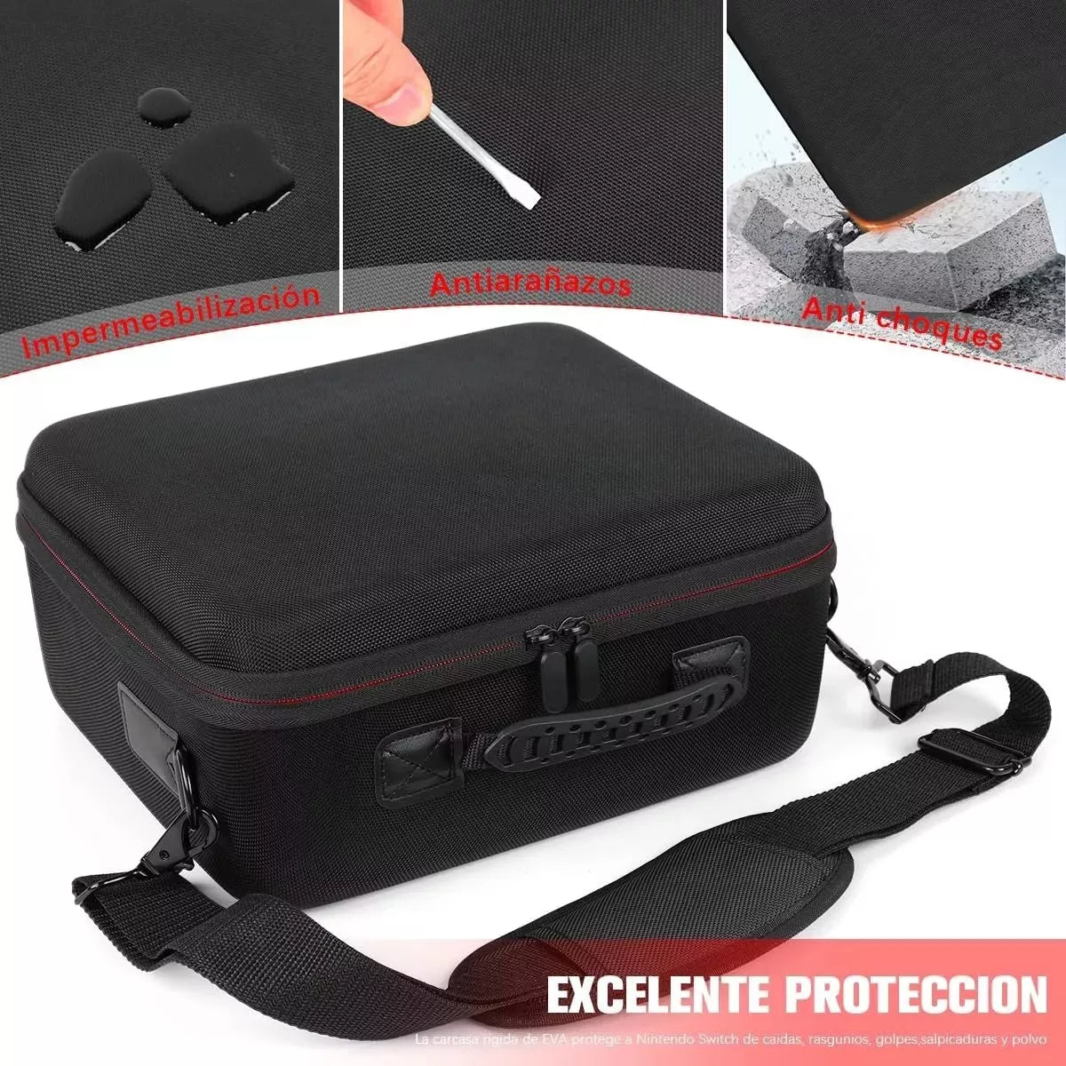 Maleta Funda Para Nintendo Switch Consola Correa De Hombro