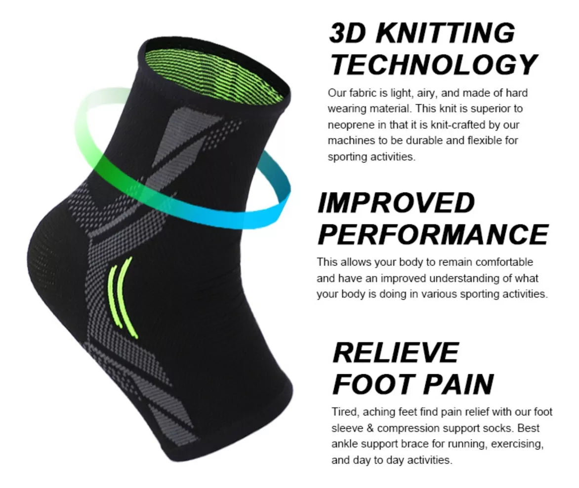 Pack X2 Tobilleras Elásticada Alta Calidad Y Compresión