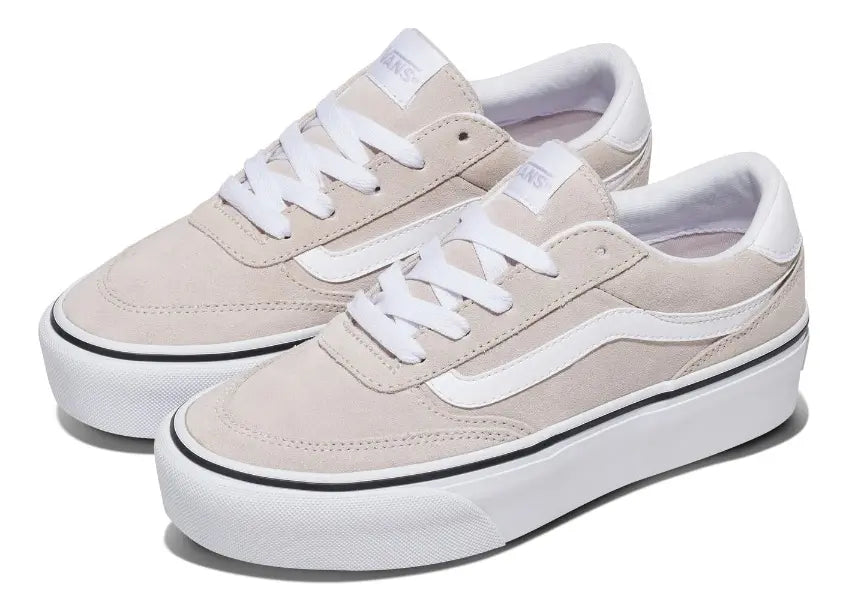 Zapatilla Mujer Vans Brooklyn LS Platform – Beige