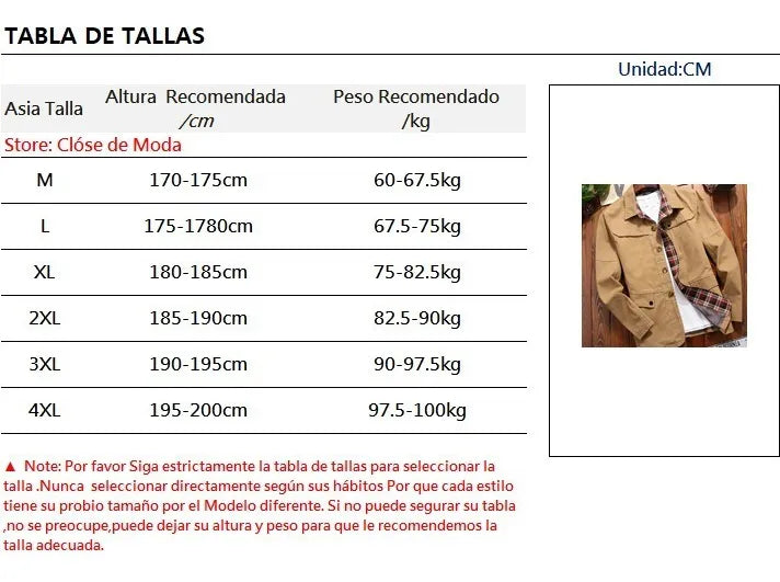 Chaqueta Delgada Otoño-Primavera Interior Escocés Hombre