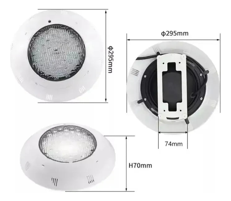 Foco Led Piscina Multicolor 18w 12v Vulcano Control Remoto Rgb