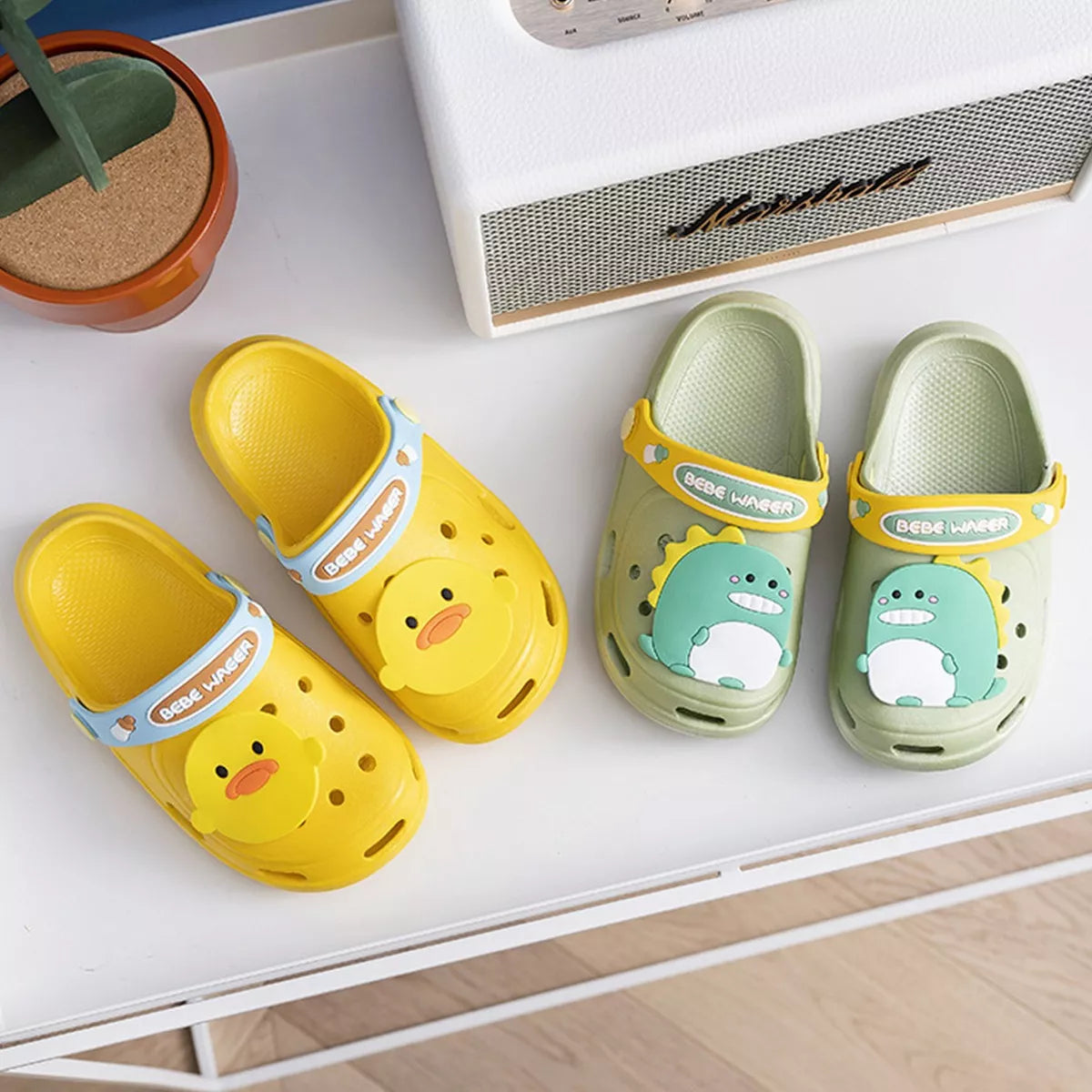 Lindas Y Cómodas Pantuflas Infantiles Pollito Amarillo
