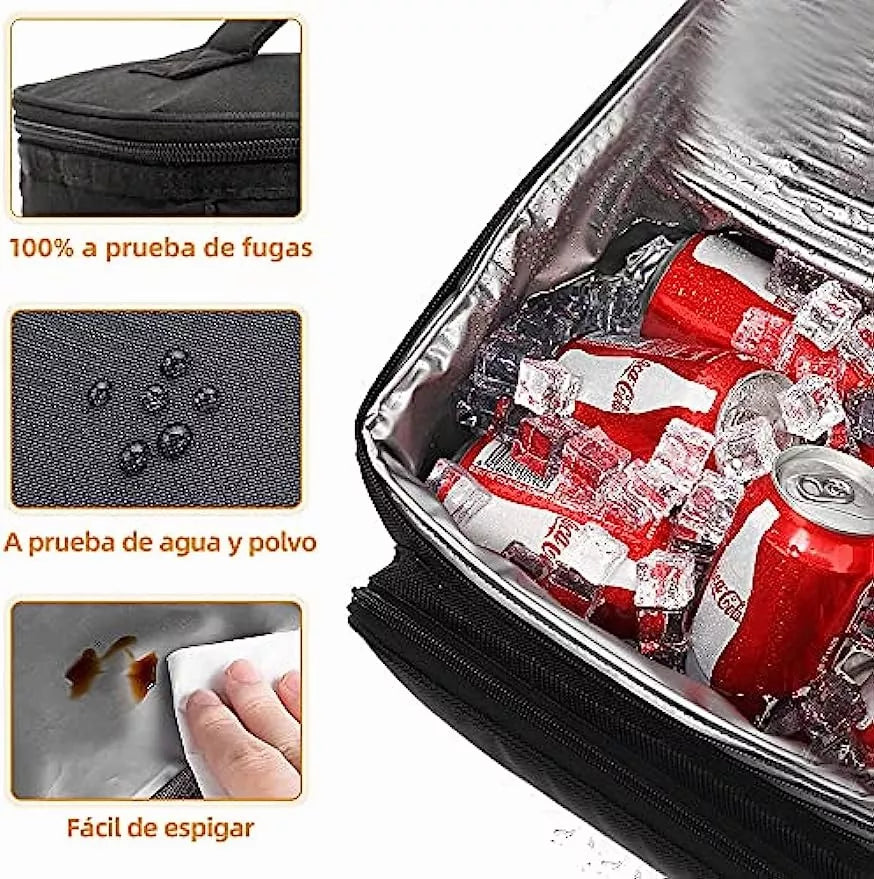 Bolso Lonchera Térmica Tela Oxford Multicolores Portátil