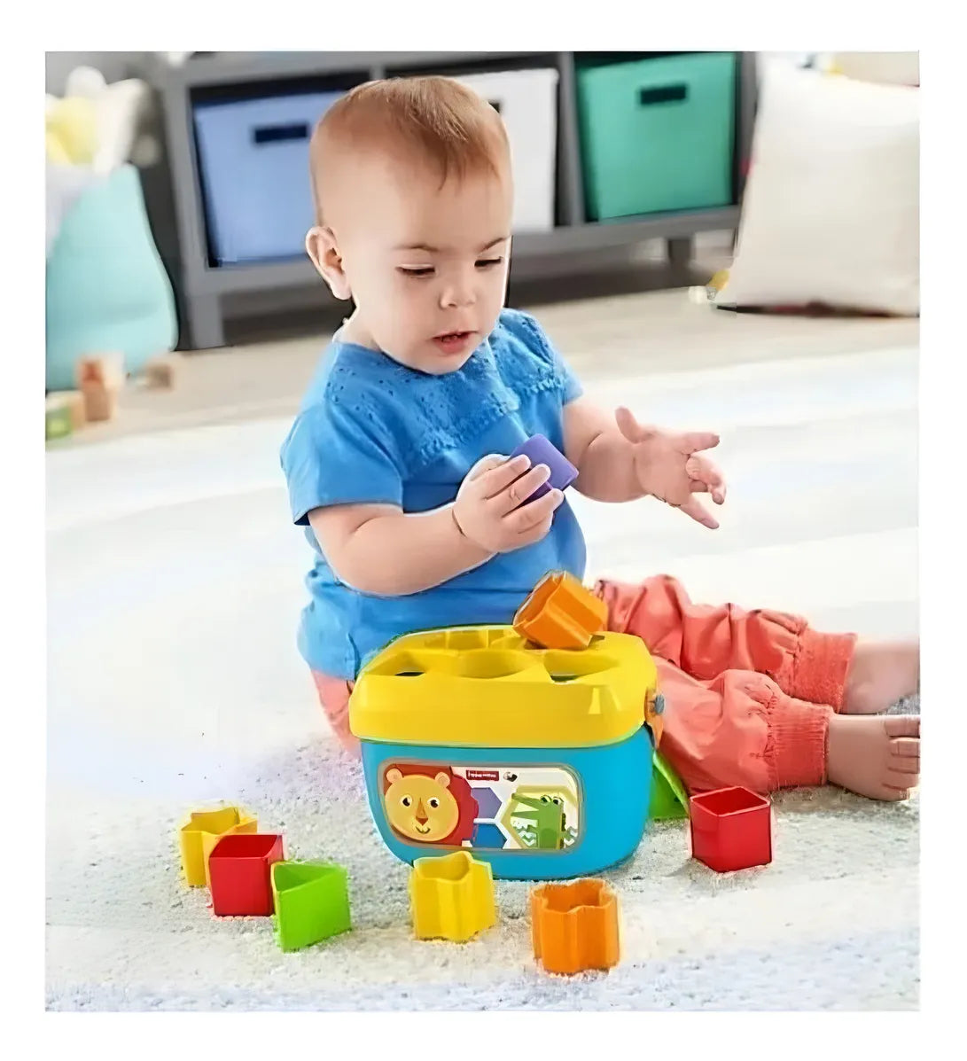 Cubo Primeros Bloques Bebe Fisher Price Juego Didáctico