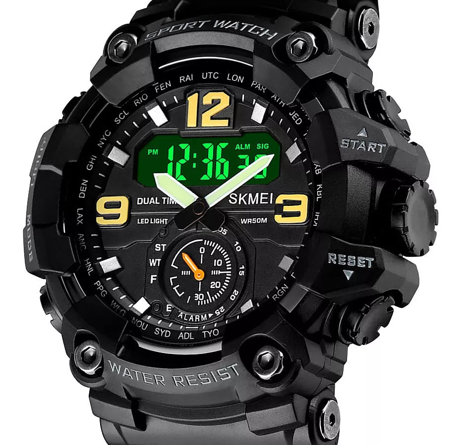 Reloj pulsera Skmei 1637 con correa de poliuretano color negro