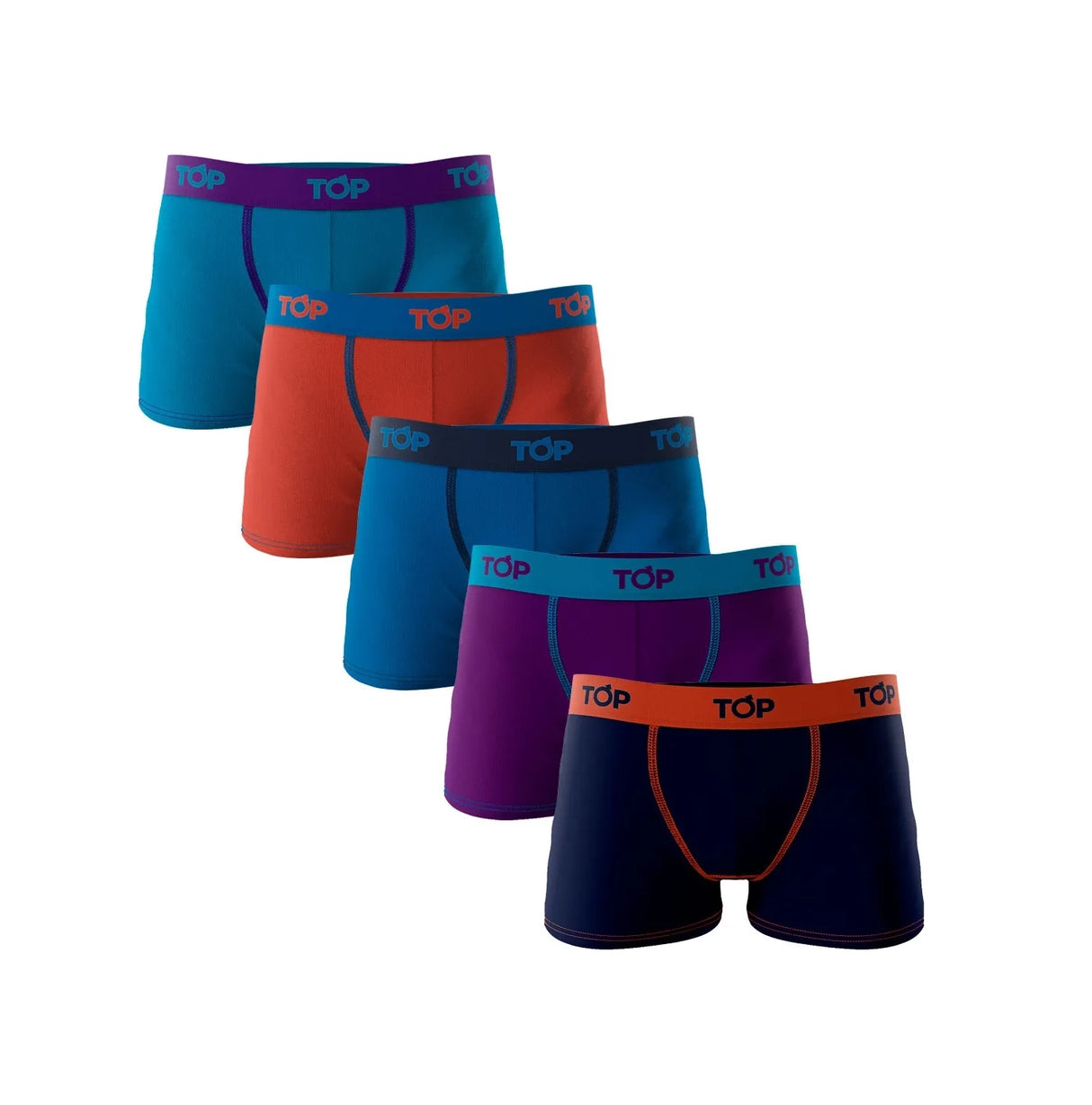 Bóxer Niño Algodón Color Pack 5 C2 Top