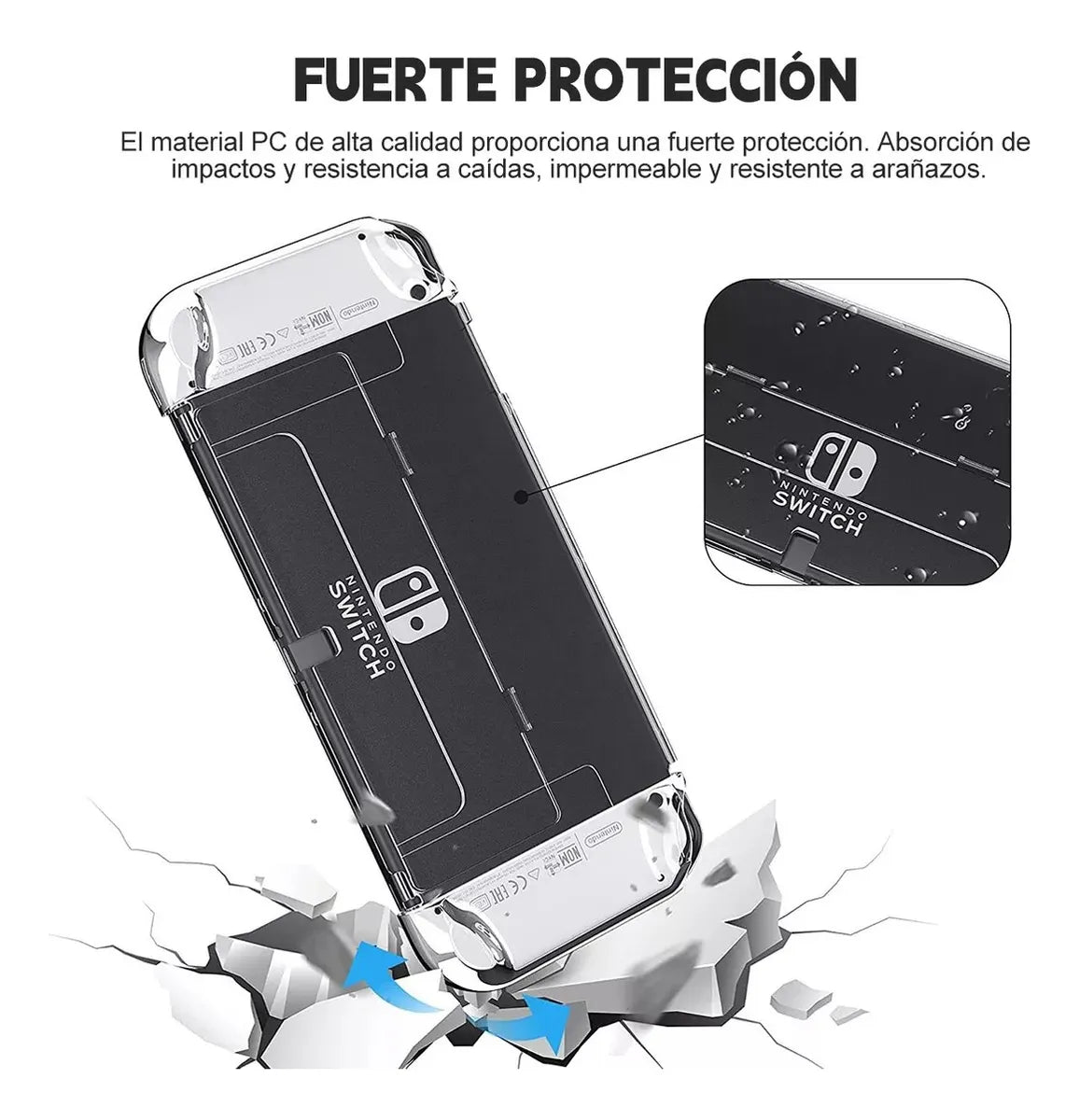Estuche Protector Para Nintendo Switch Oled Pack 17 En 1