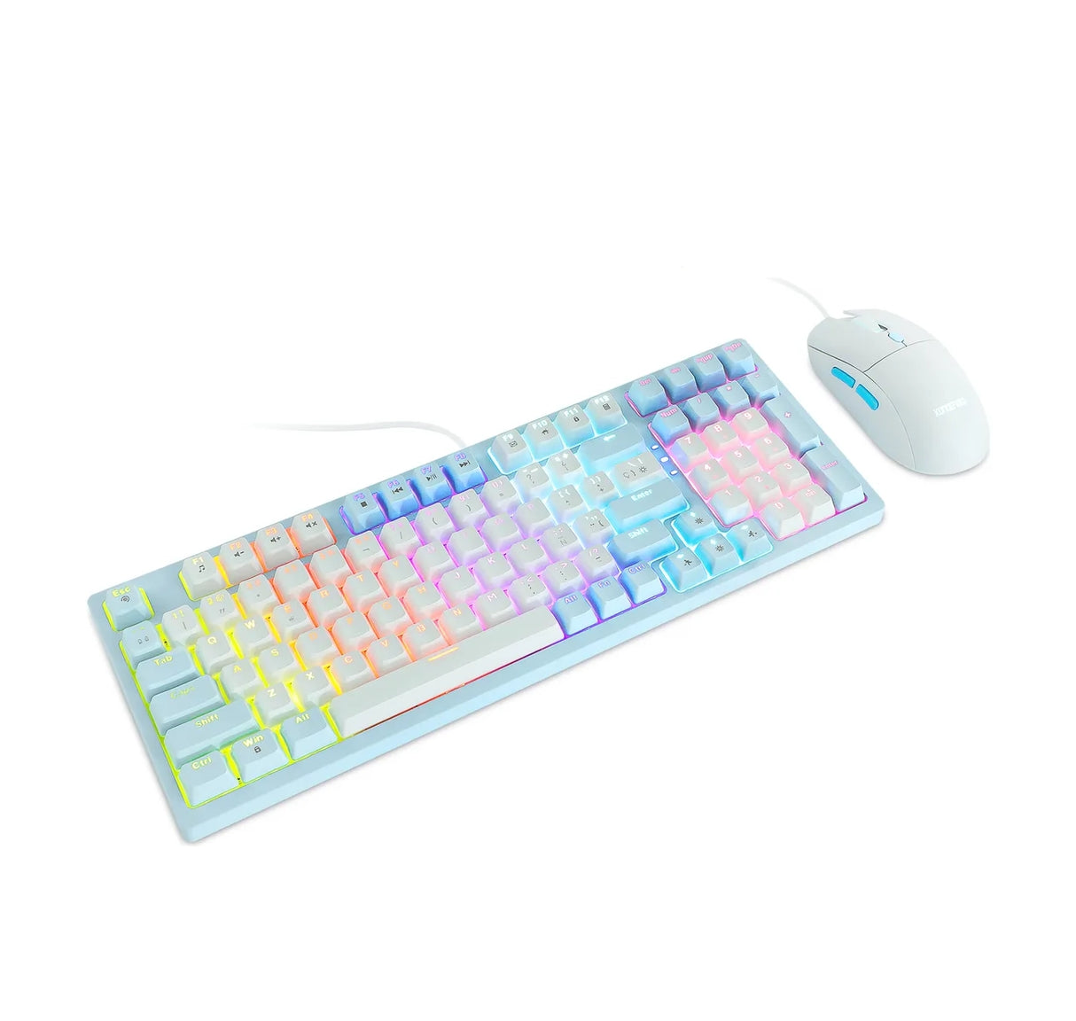 Set De Teclado Y Ratón Mecánicos Rgb, Profesional De 98 Teclas