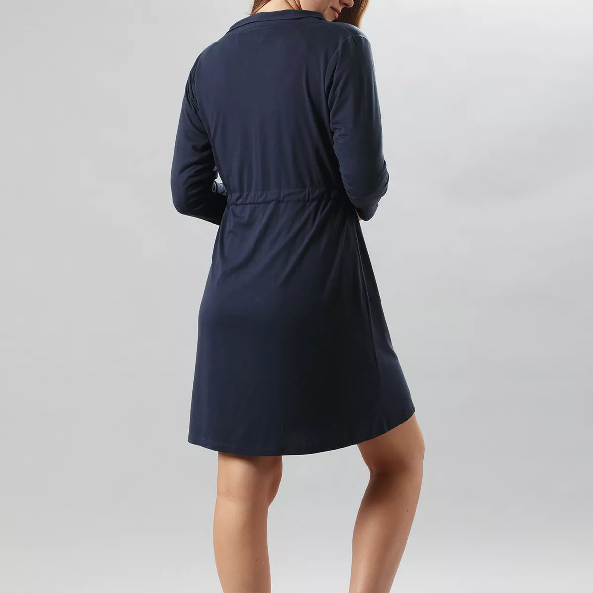 Bata Poliviscosa Flores Maternal Mujer