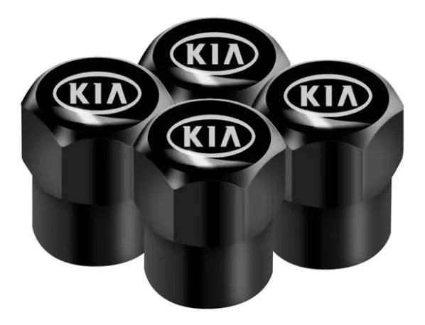 Pack Tapas De Valvula Kia Negras 4 Unidades