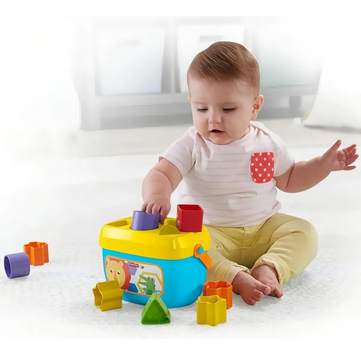 Cubo Primeros Bloques Bebe Fisher Price Juego Didáctico