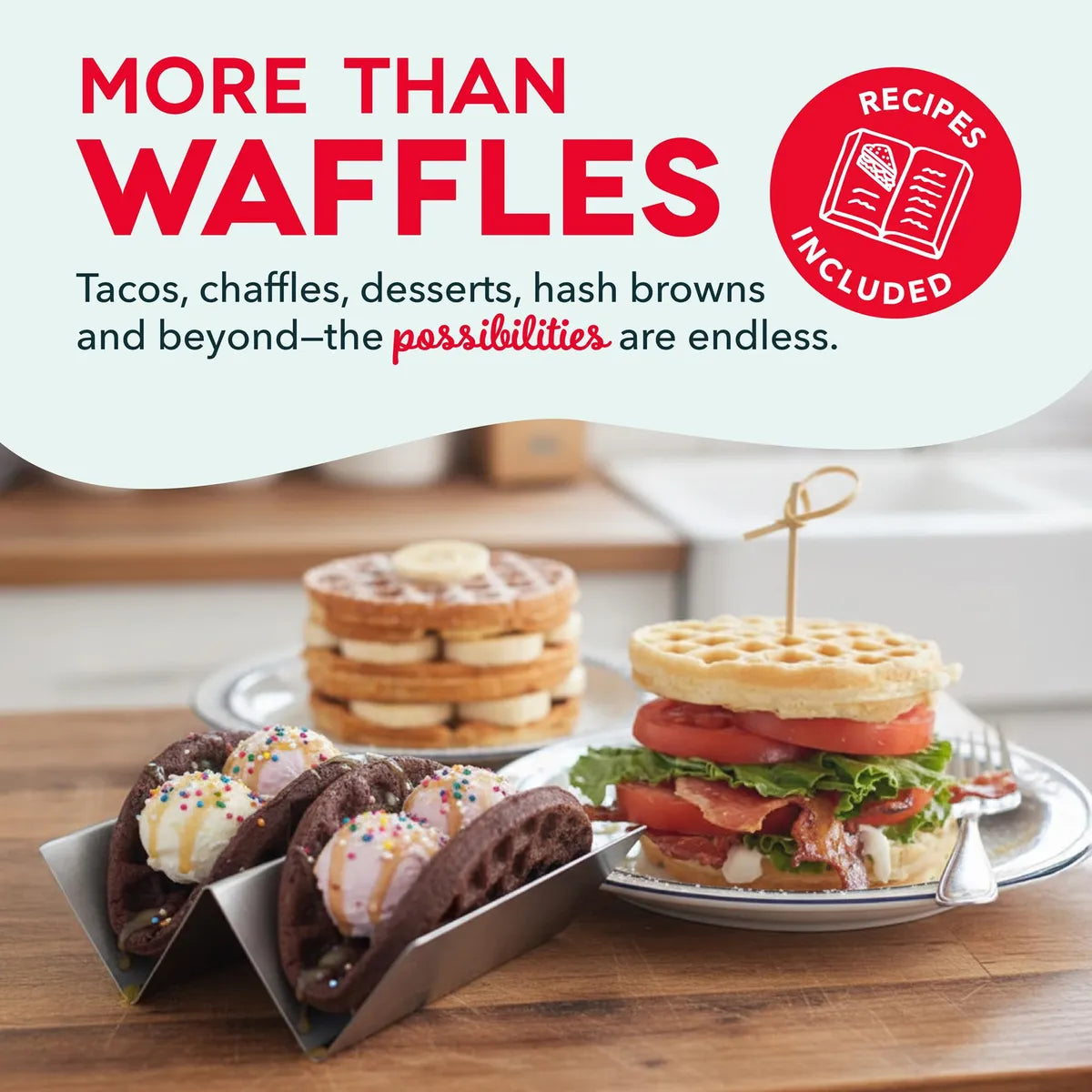 Mini Waffle Maker Dash 4 Antiadherente Aqua