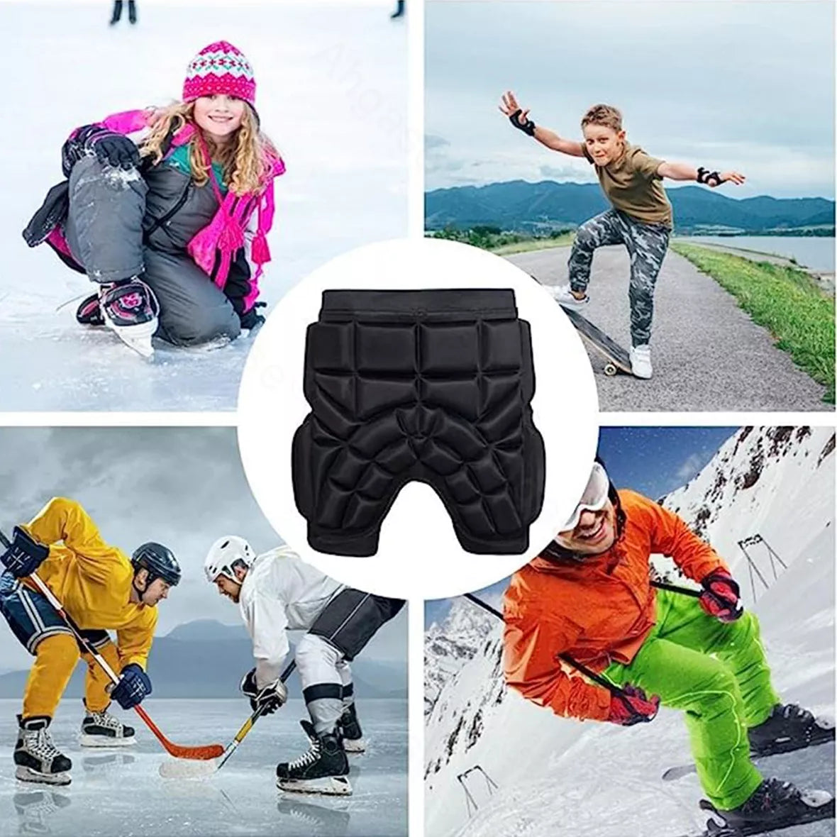 Pantalones Protección Cadera Eva Anticaída, Esquí / Patinaje