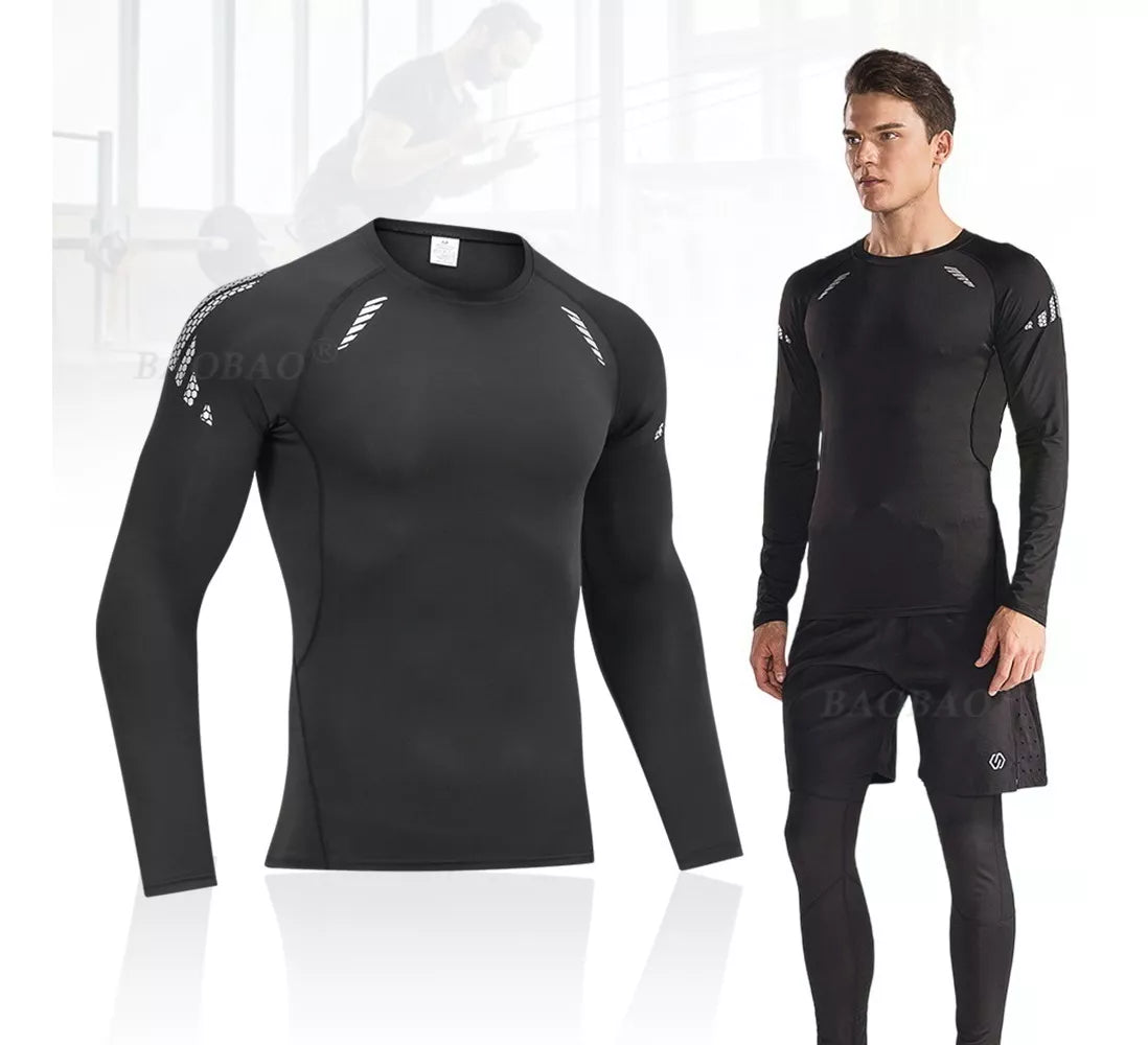 Polera Compresión Manga Larga Futbolistas, Runners, Ciclista