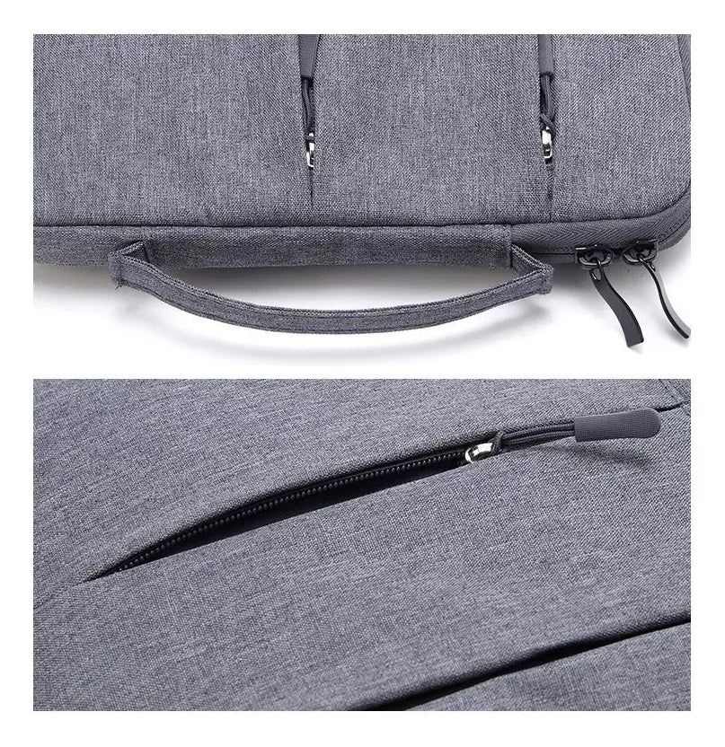 Funda Para Notebook 13 A 14 Con Bolsillos Cierres Y Asa