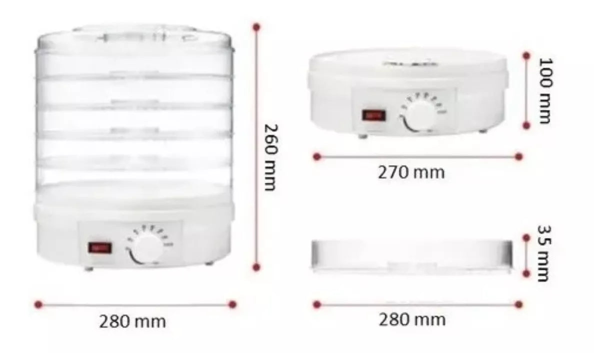Deshidratador De Alimentos Planeta Azul Color Blanco