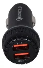 Cargador Auto Doble Dual Usb 12v-32v Carga Rápida 3.0
