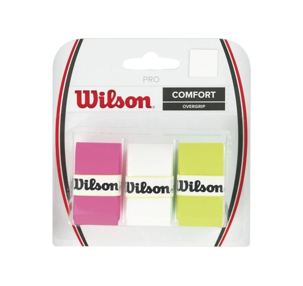 Cinta Overgrip Wilson Pack de 3 Unidades – Colores Surtidos
