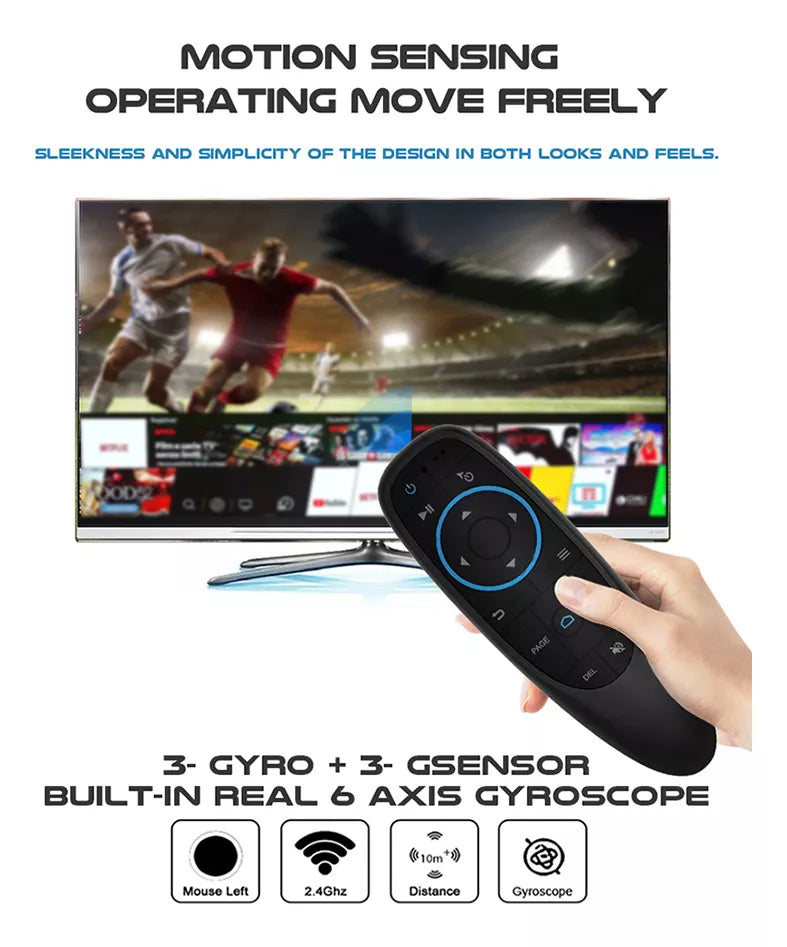 Air Mouse, Giroscopio Compatible Con Bluetooth, Smart TV