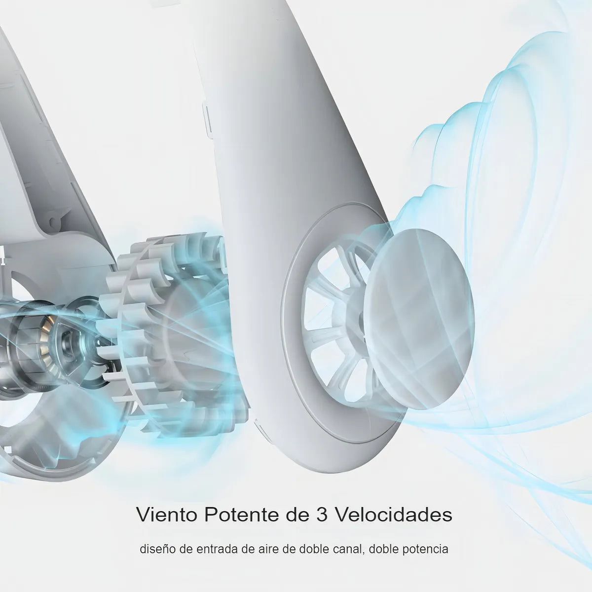 Ventilador Portátil Para Cuello Ajustable Ideal Verano