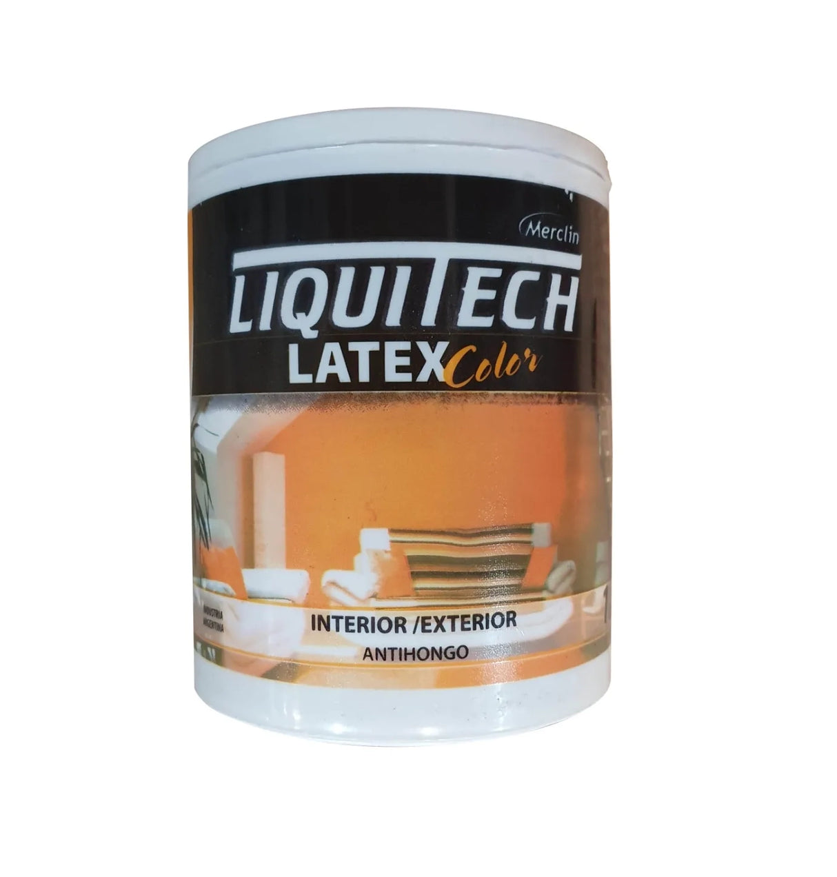 Latex Al Agua Color Interiorexterior Antihongos Liquitech 1l Acabado Mate Color Rojo berrmellon