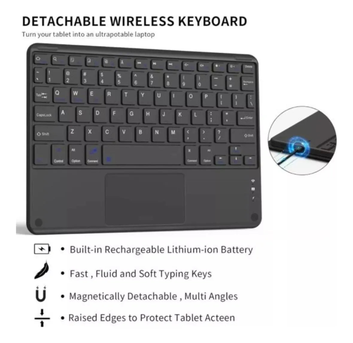 Carcasa Funda Con Teclado Touchpad Para iPad 10ma Gen 10.9