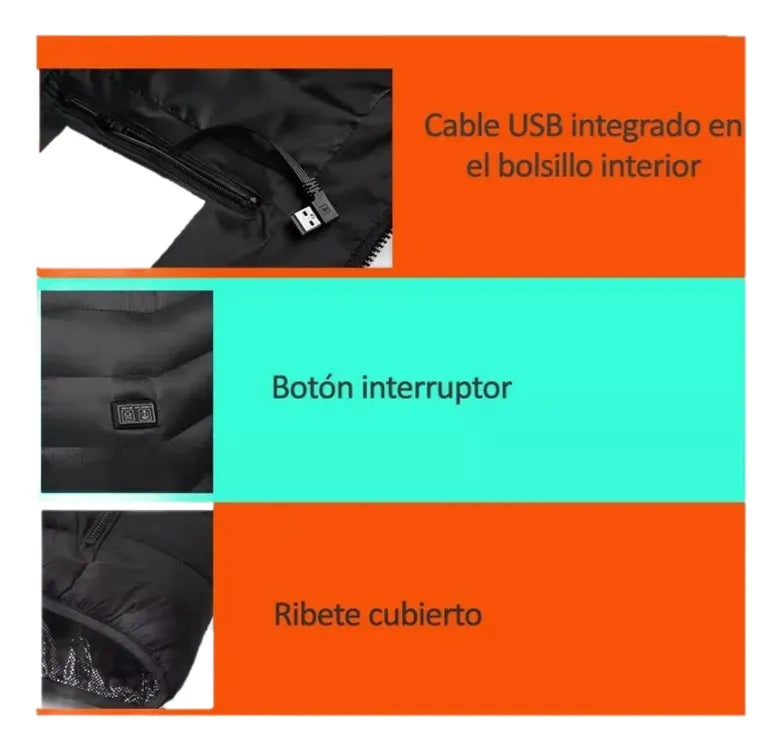 Parka Térmica Con Calefacción Infrarroja Unisex