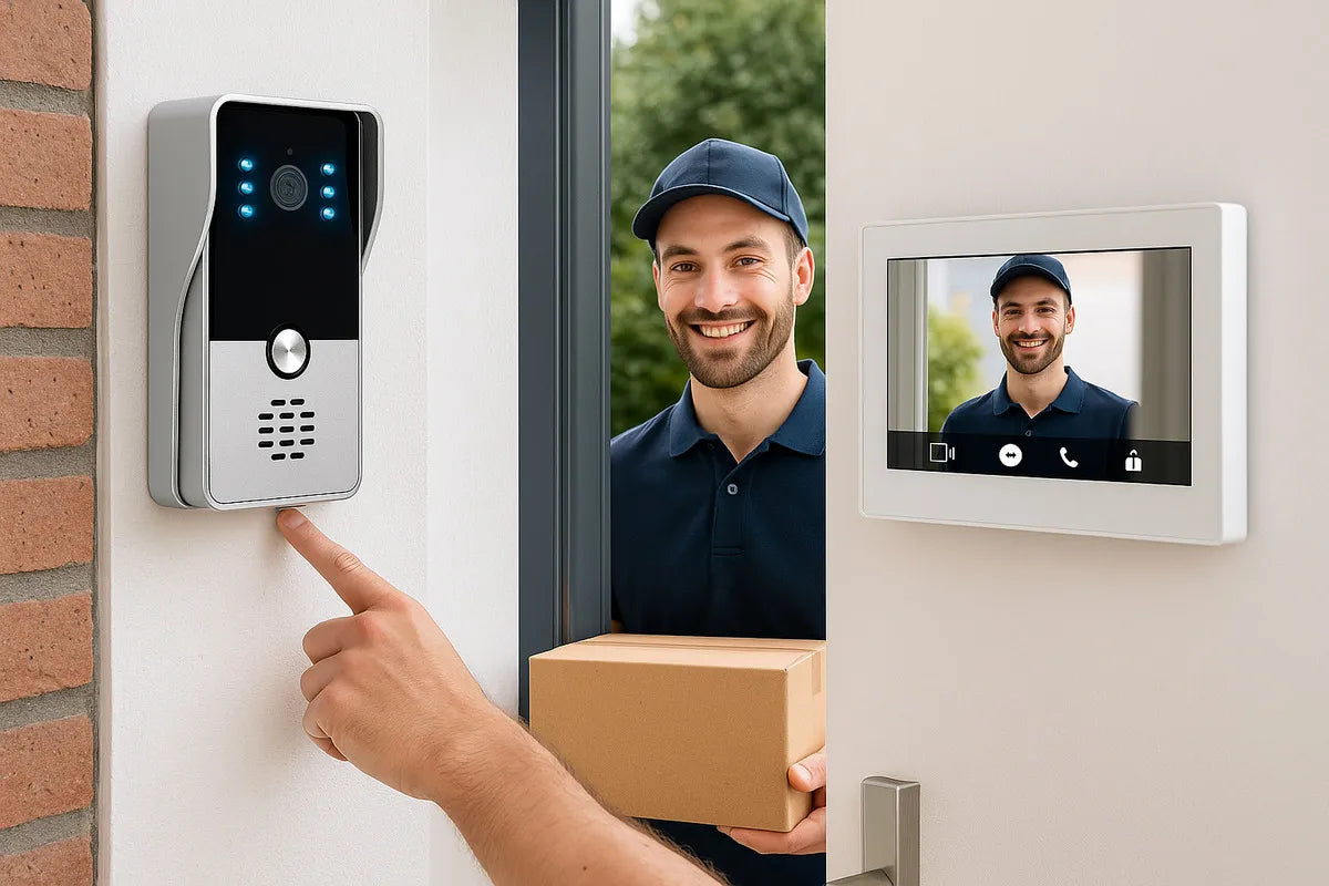 Video Portero Impermeable Mas Pantalla Lcd 7'' Y Accesorios