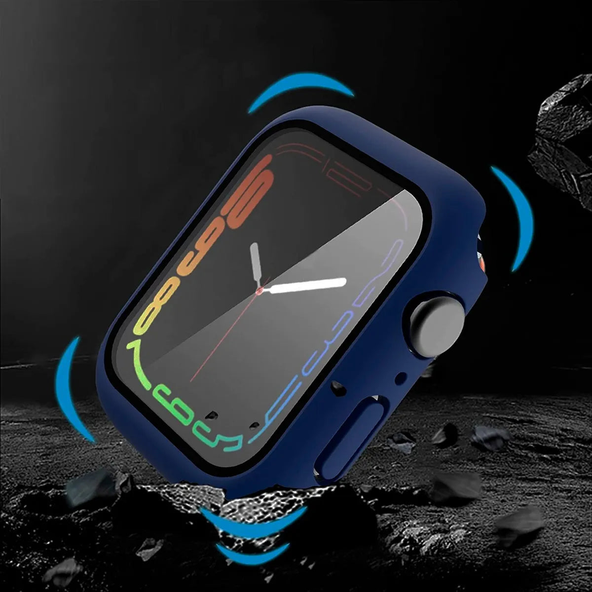 Carcasa Para Apple Watch Con Vidrio Templado Premium