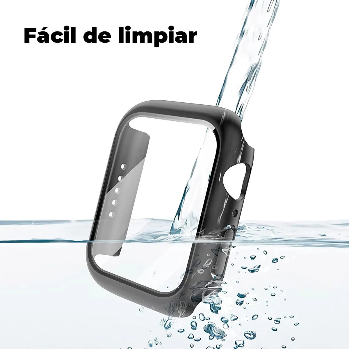 Carcasa Para Apple Watch Con Vidrio Templado Premium