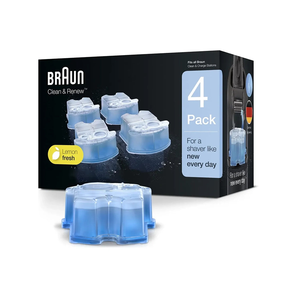 Braun Clean & Renew CCR Cartuchos de Recarga para Afeitadora – Pack de 4