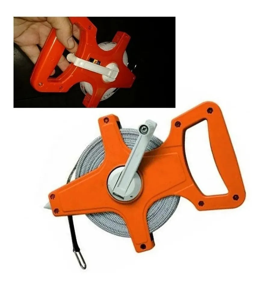 Huincha Cinta Metrica 100 Metros Para Medir Con Manilla