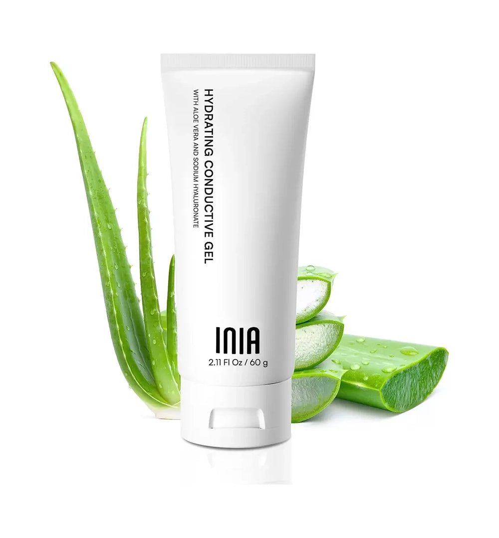Gel Conductor INIA Microcurrent para Cuidado Facial y Corporal | Ácido Hialurónico y Aloe Vera