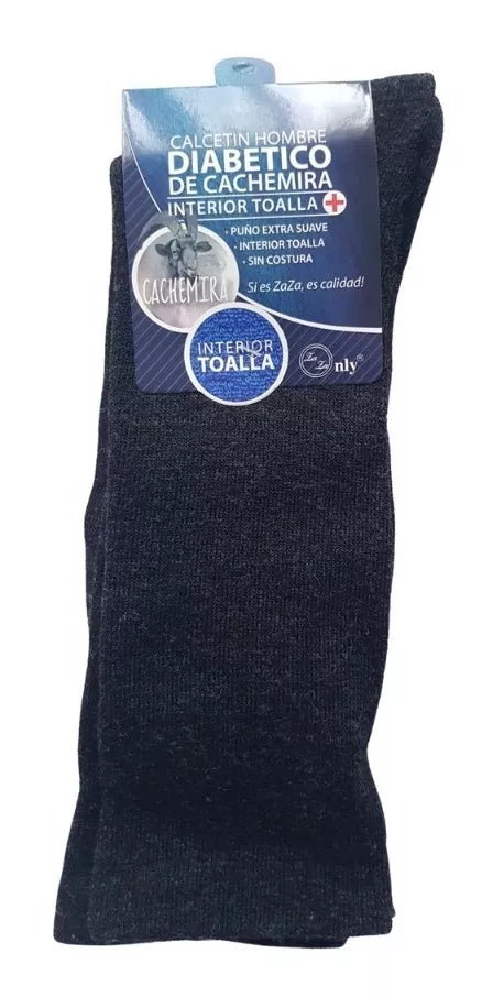 Calcetín Hombre Grueso Lana Cachemira Interior Toalla 3 Par
