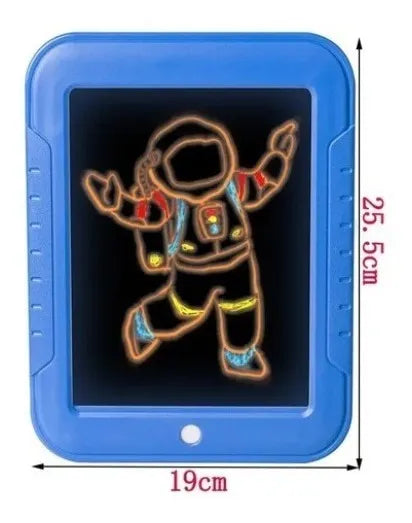 Bloc Pizarra De Dibujo Mágico Luz Led Ofertas Claras 210004