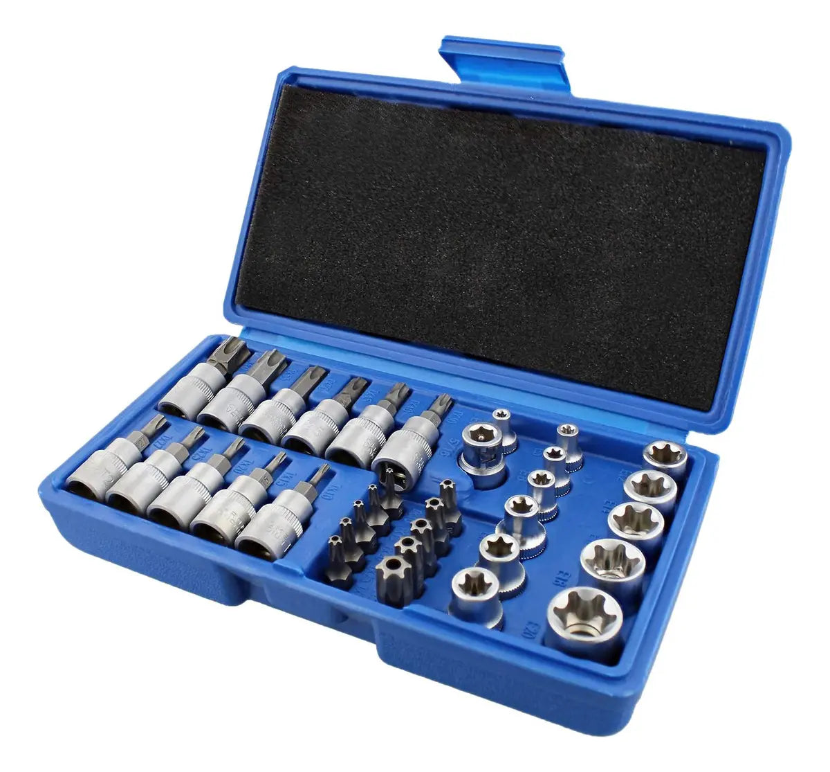 Juego de Conectores Torx Bit de 34 Piezas con Enchufes