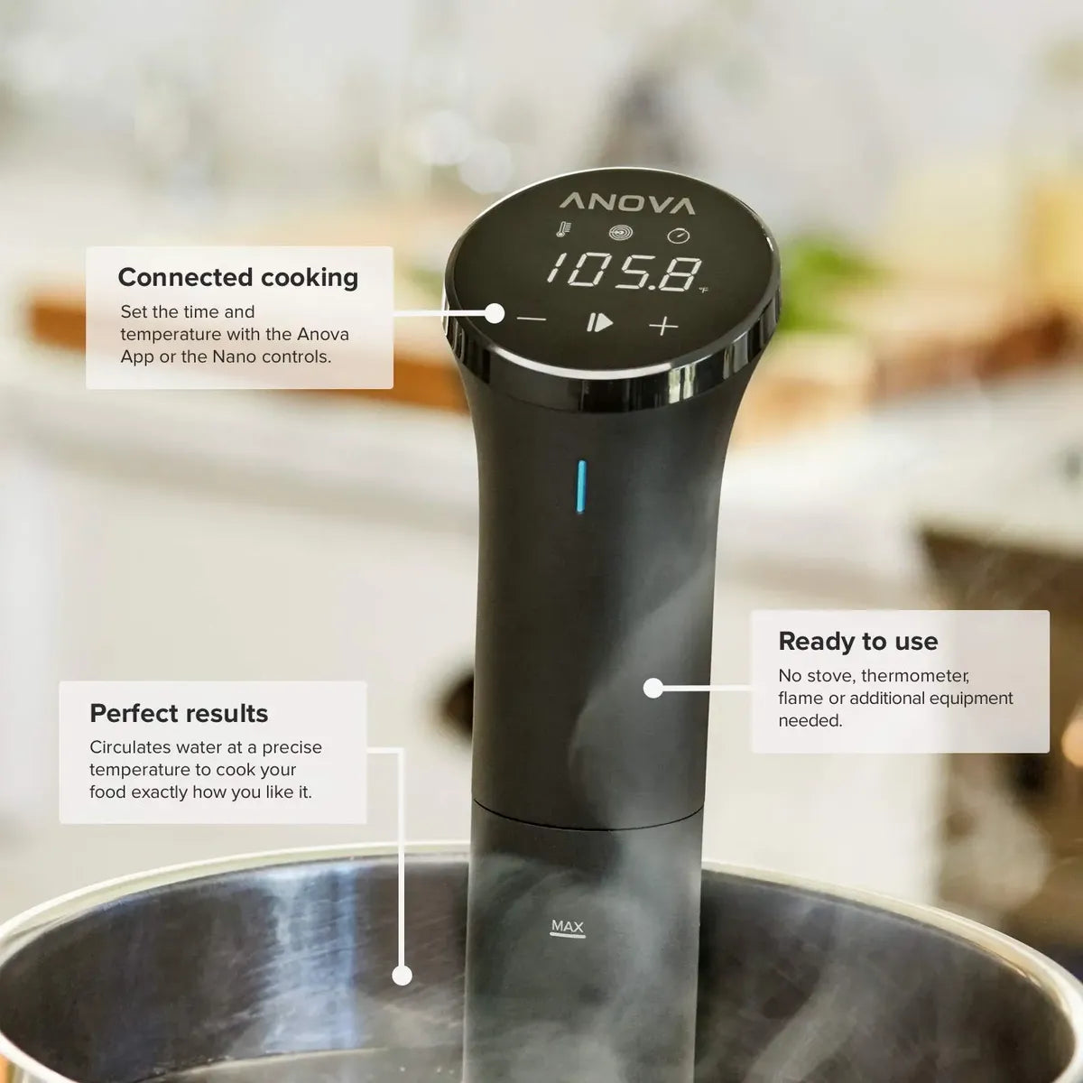 Sous Vide Precision Cooker Anova Culinary Nano 2.0 | Cocción de Precisión Inteligente Bluetooth 110V
