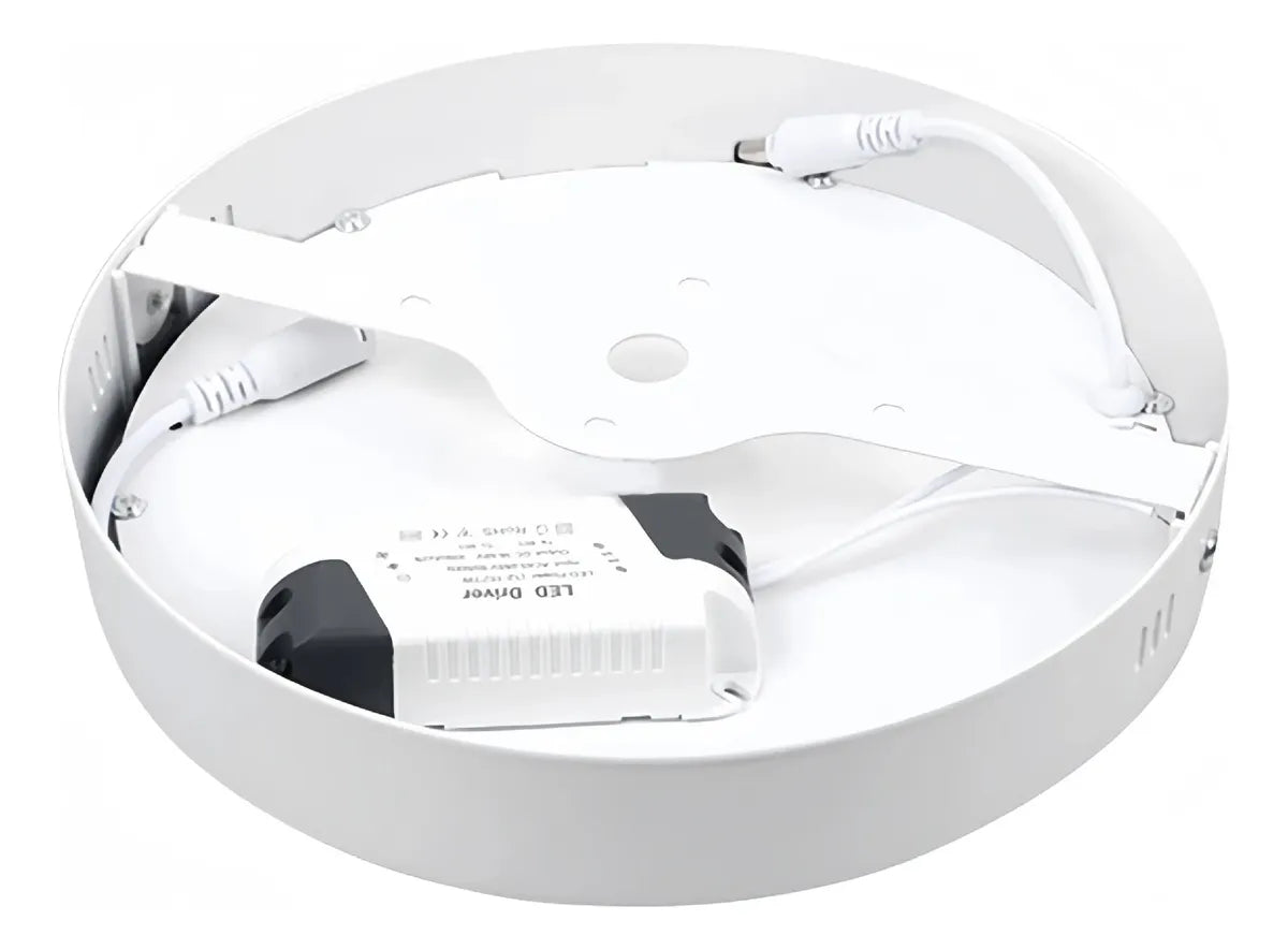 Pack X8 Plafón Led 18w Sobrepuesto Redondo Luz Fría