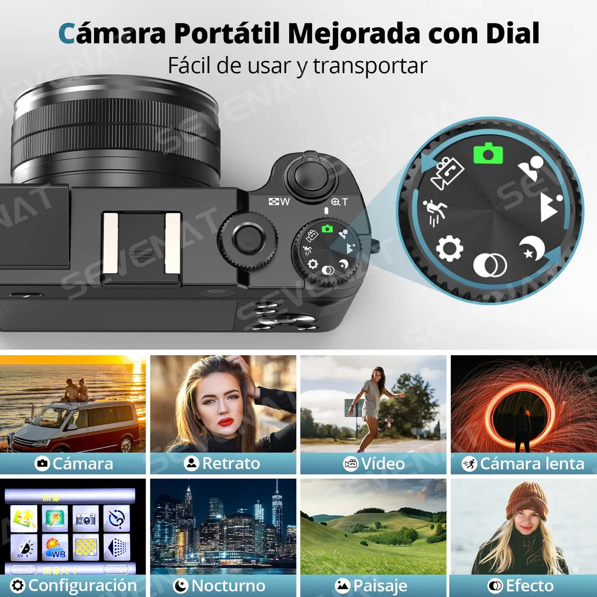 Vídeo Cámara Digital 4k 64mp Flash Autofocus Cargador Sefies