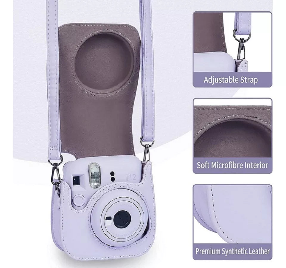 Estuche Camara Apto Para Instax Mini 12 + Accesorios
