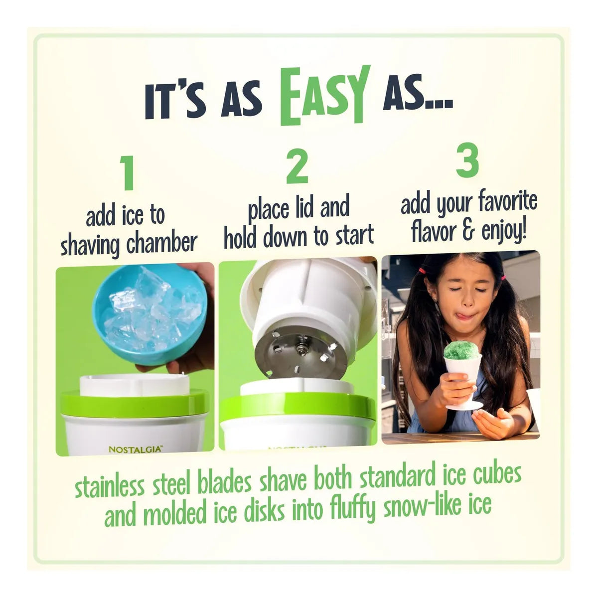 Nostalgia Máquina Eléctrica Para Hielo, Diseño Retro