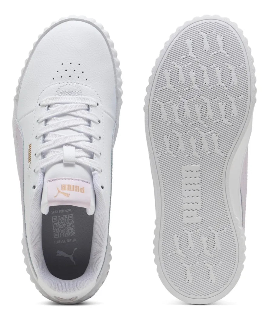 Zapatillas Para Mujer Blanco Rosado Y Dorado Carina 3.0 Puma