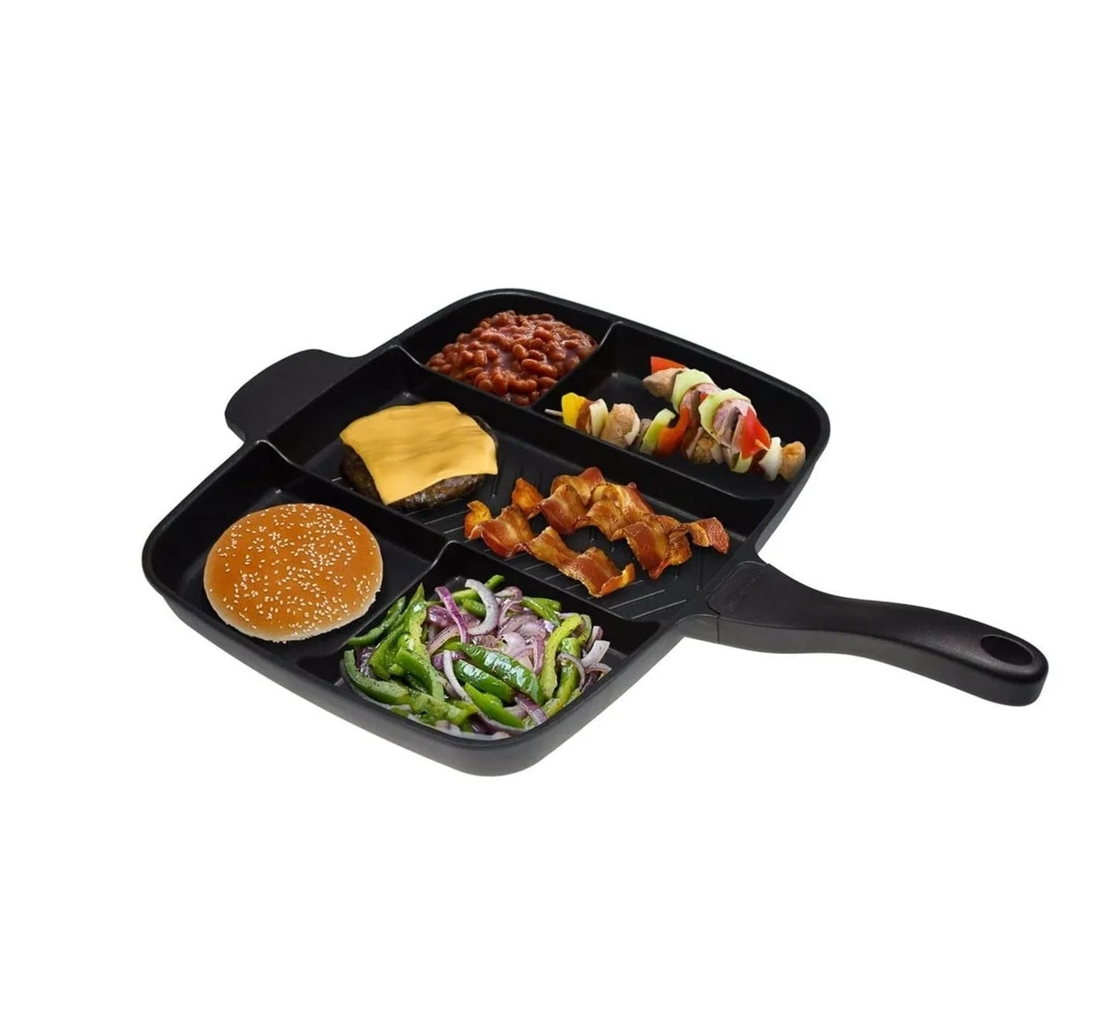 Sartén Multiuso 5 En 1 Sartenes Antiadherentes Plancha Grill