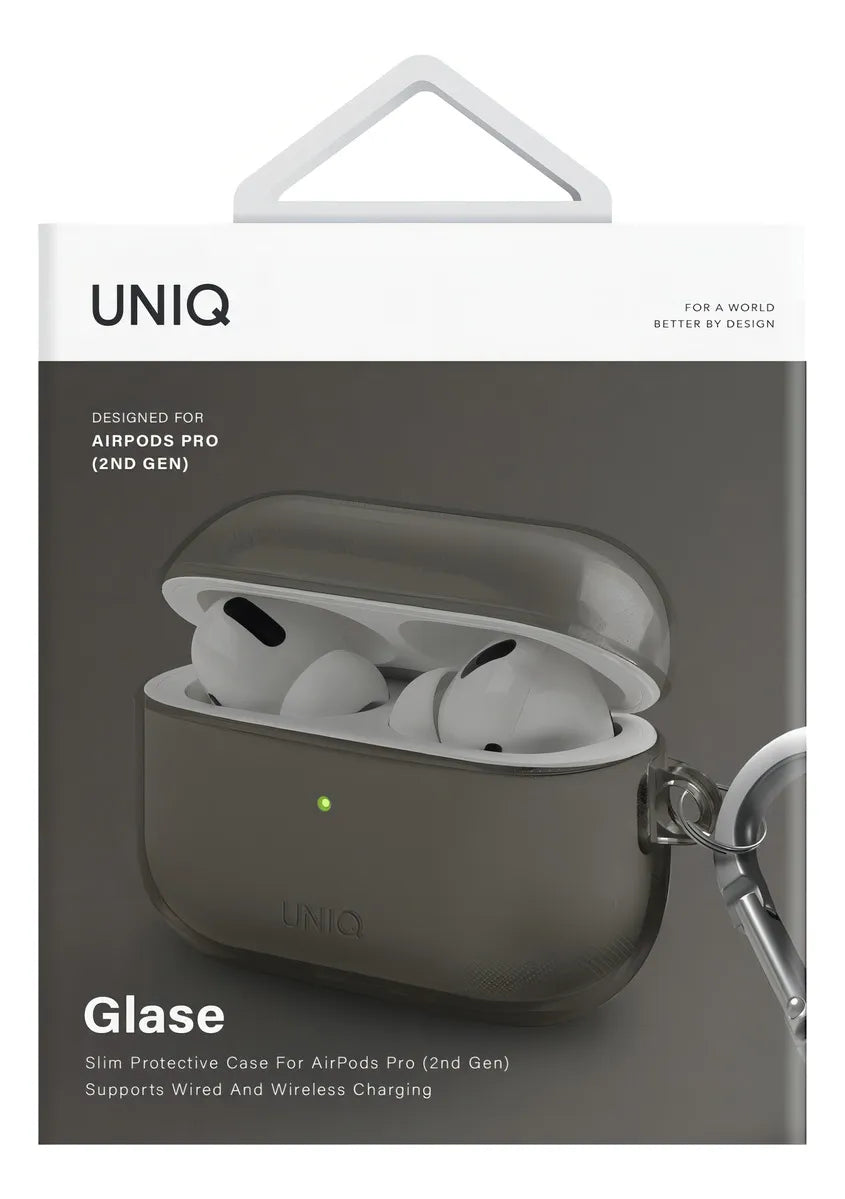 Funda AirPods Pro 2da Generación - Marca Uniq - Modelo Glase - Gris