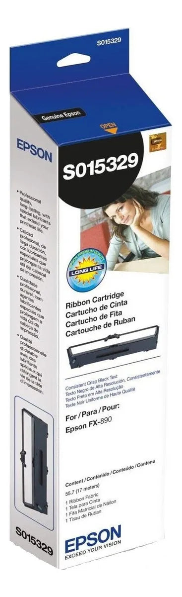 Cartucho De Cinta Original Epson S015329 Para Epson Fx-890